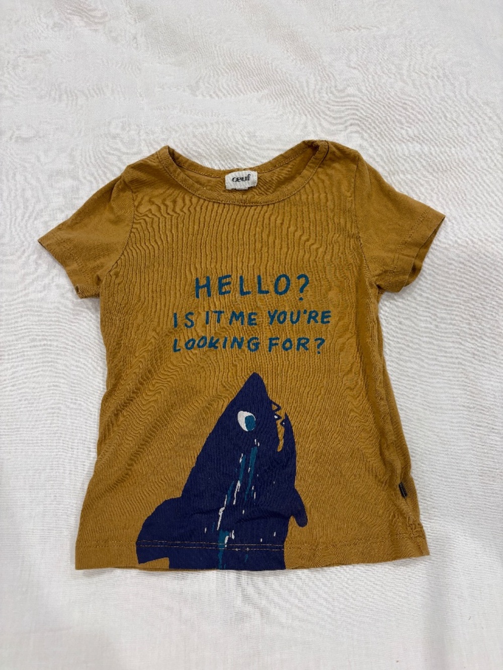 Oeuf “Hello? Is It Me You’re Looking For?” Shark Tee 2T